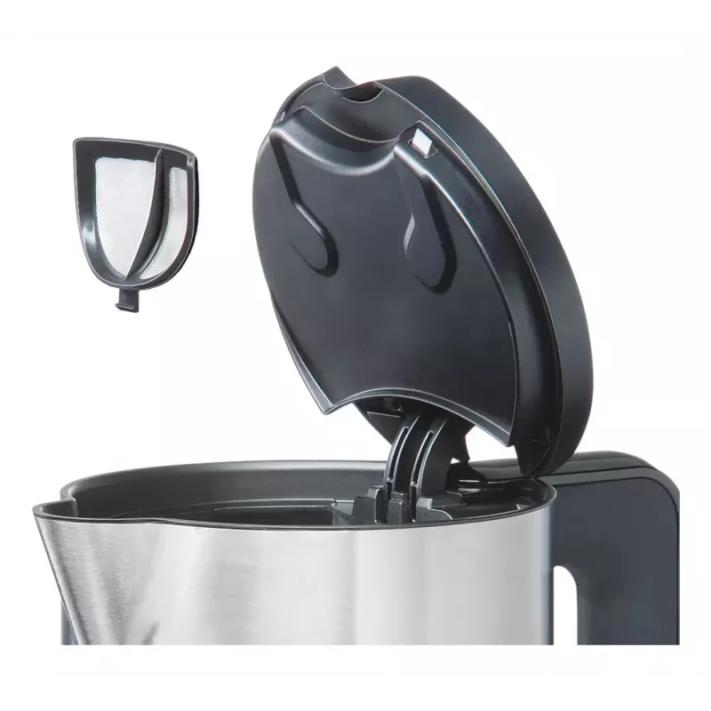 Bosch TWK8611P elektrischer Wasserkocher 1,5 L 2400 W Anthrazit, Edelstahl, Weiß