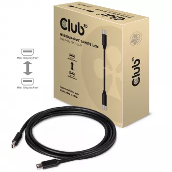 CLUB3D Mini DisplayPort 1.4 Kabel HBR3 8K60Hz Stecker / Stecker 2 m / 6,56 Fuß