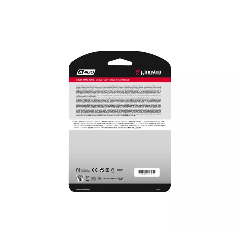 Kingston Technology A400 480 GB 2,5 Zoll Serial ATA III TLC
