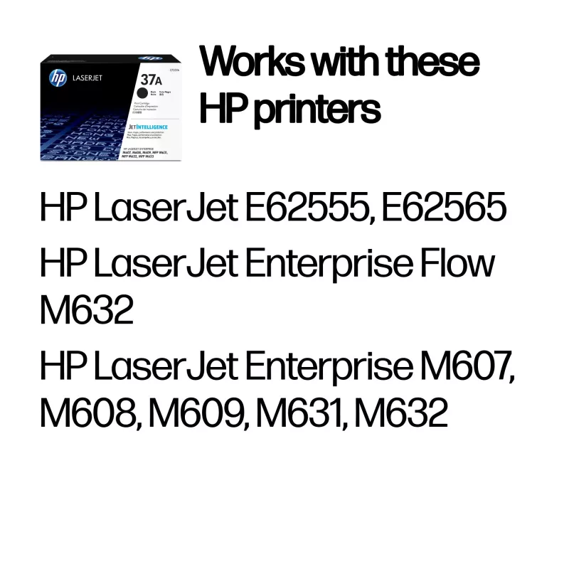 HP 37A Original LaserJet Tonerkartusche Schwarz, 3000 Seiten