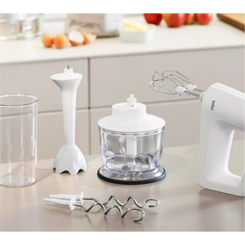 Braun HM 3135 WH Handmixer 500 W Grau, Weiß