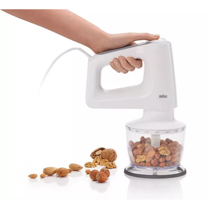 Braun HM 3135 WH Handmixer 500 W Grau, Weiß