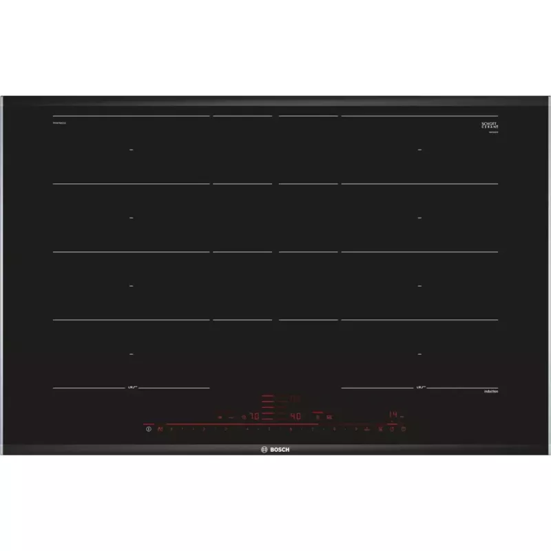 Bosch Serie 8 PXY875DC1E Kochfeld Schwarz Einbau 81 cm Zonen-Induktionskochfeld 4 Zone(n)