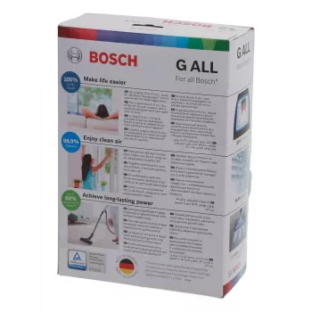 Staubsaugerzubehör Bosch BBZ 41FGALL — 4 Staubbeutel und 1 Filter, Gewicht 0,14 kg, kompakte Verpackung