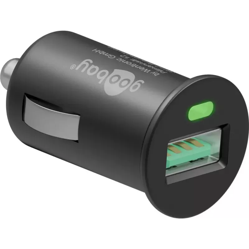 KFZ-Ladeadapter Goobay 18 W Quick Charge 3.0 schwarz