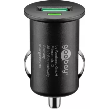 KFZ-Ladeadapter Goobay 18 W Quick Charge 3.0 schwarz