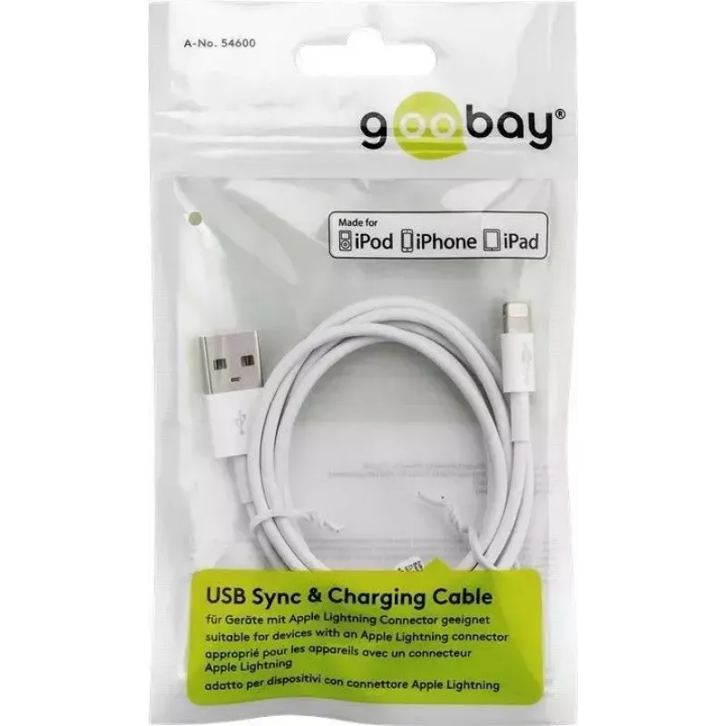 Lightning USB-Lade- und Synchronisationskabel Goobay 72905