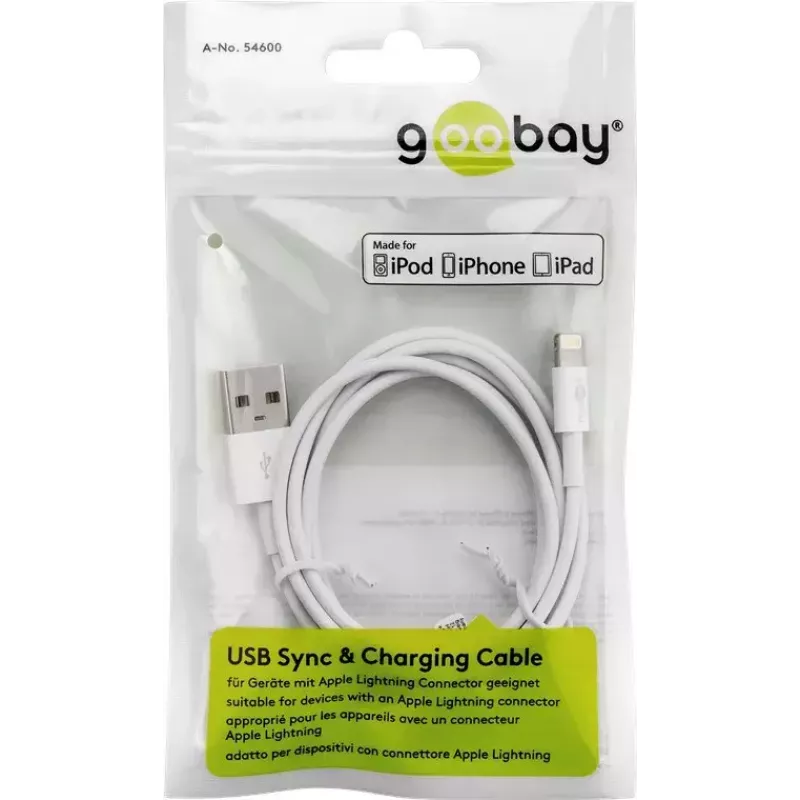 Lightning USB-Lade- und Synchronisierungskabel Goobay 72909
