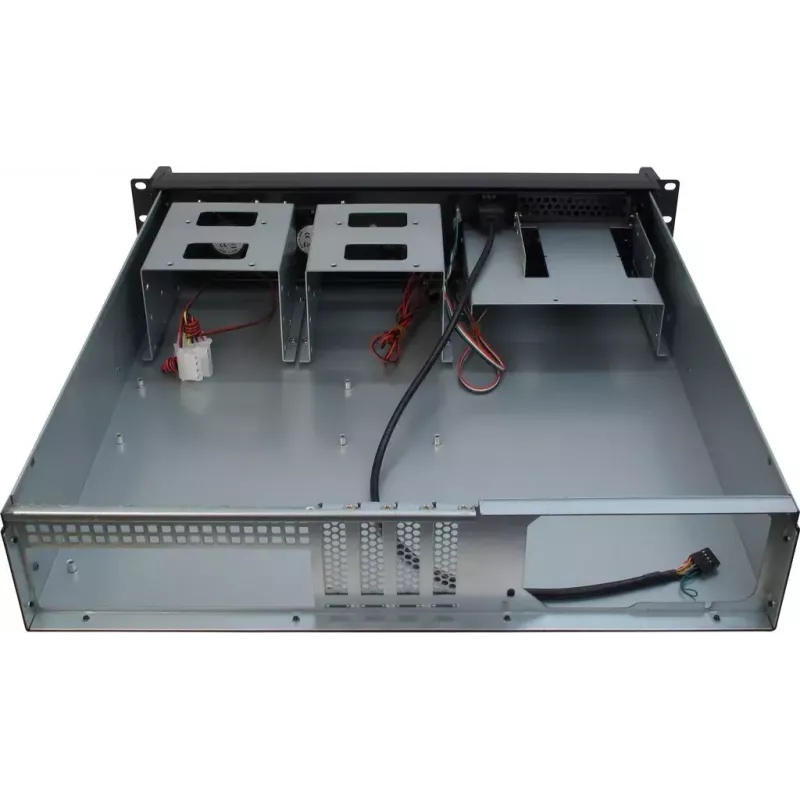 Servergehäuse Inter-Tech 2U-2098-SK Rack Schwarz