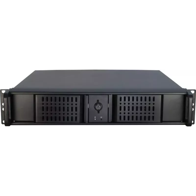 Servergehäuse Inter-Tech 2U-2098-SK Rack Schwarz