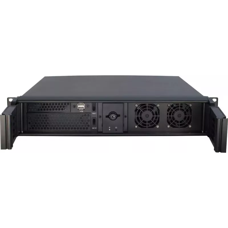Servergehäuse Inter-Tech 2U-2098-SK Rack Schwarz