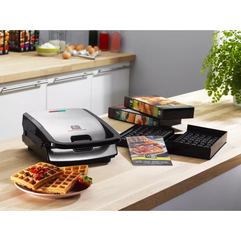 Tefal Snack Collection SW852D Sandwichmaker 700 W Schwarz, Edelstahl
