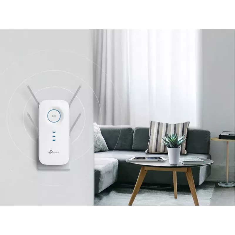 TP-Link RE650 Netzwerk-Extender Netzwerk-Transmitter Weiß 10, 100, 1000 Mbit/s