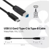 CLUB3D USB 3.1 Gen2 Type-C auf Type-B Kabel männlich/männlich, 1 M./ 3.3 Ft.