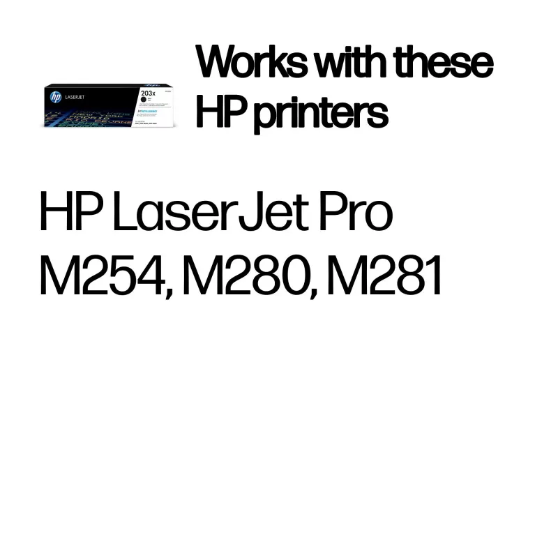 HP 203X High Yield Schwarz Original LaserJet Tonerkartusche