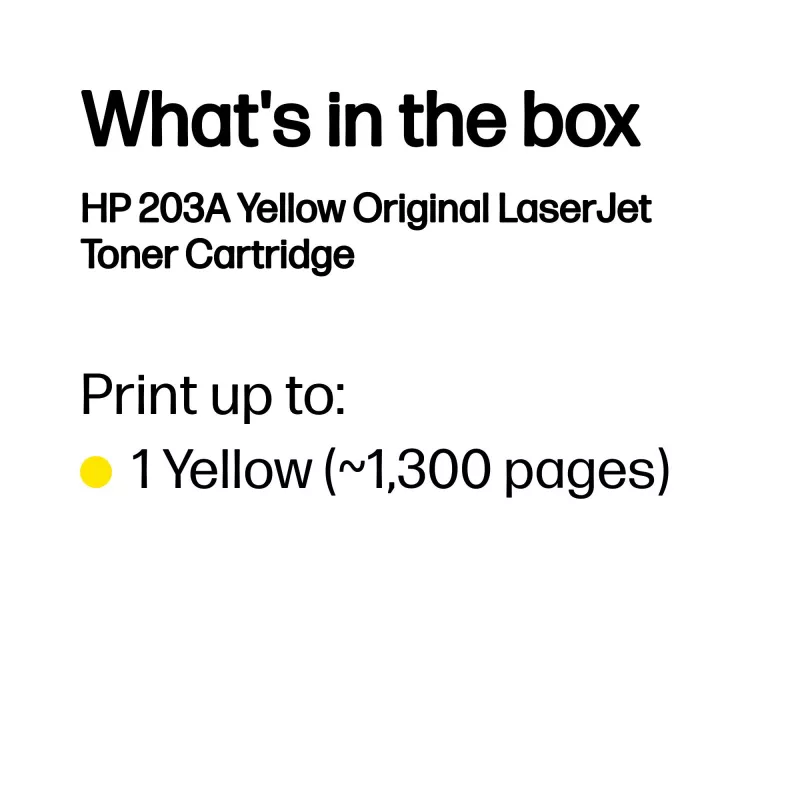HP 203A Yellow Original LaserJet Tonerkartusche