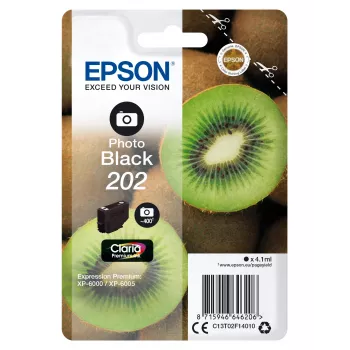 Cartridge Epson 202 4,1 ml FotoSchwarz für Expression Premium XP-6000 XP-6005 XP-6100 XP-6105