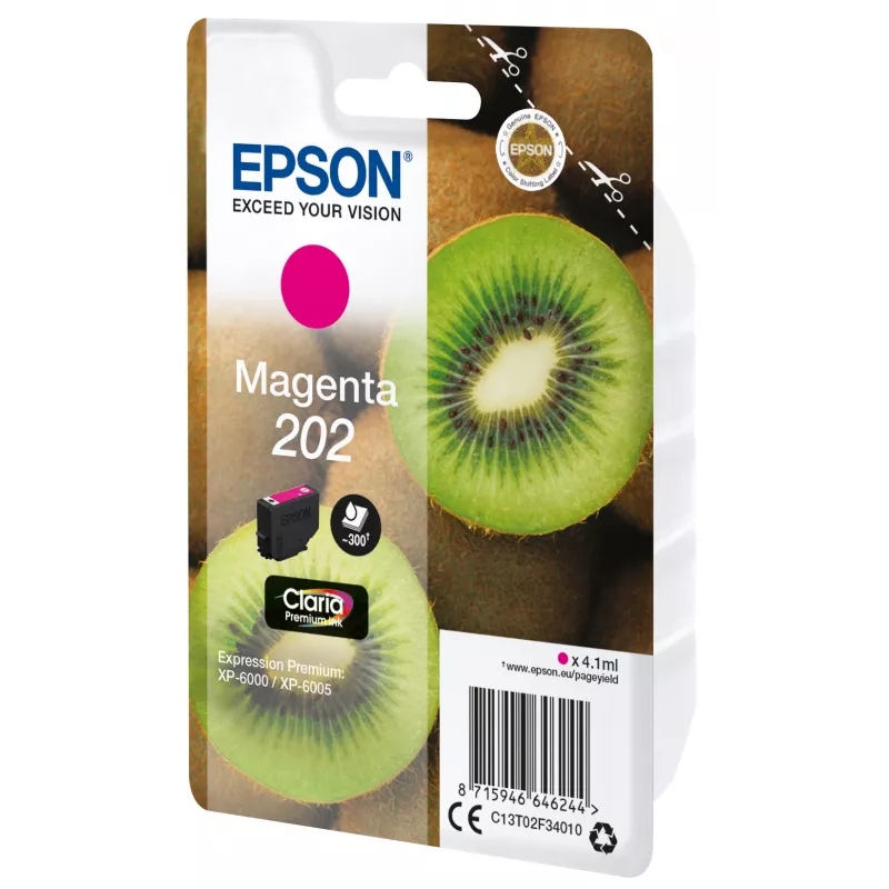 Epson Kiwi Singlepack Magenta 202 Claria Premium Tintenpatrone