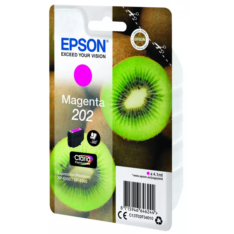 Epson Kiwi Singlepack Magenta 202 Claria Premium Tintenpatrone