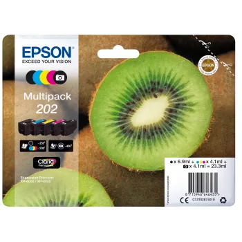 Epson Kiwi Multipack 5 Farben 202 Claria Premium Tinte