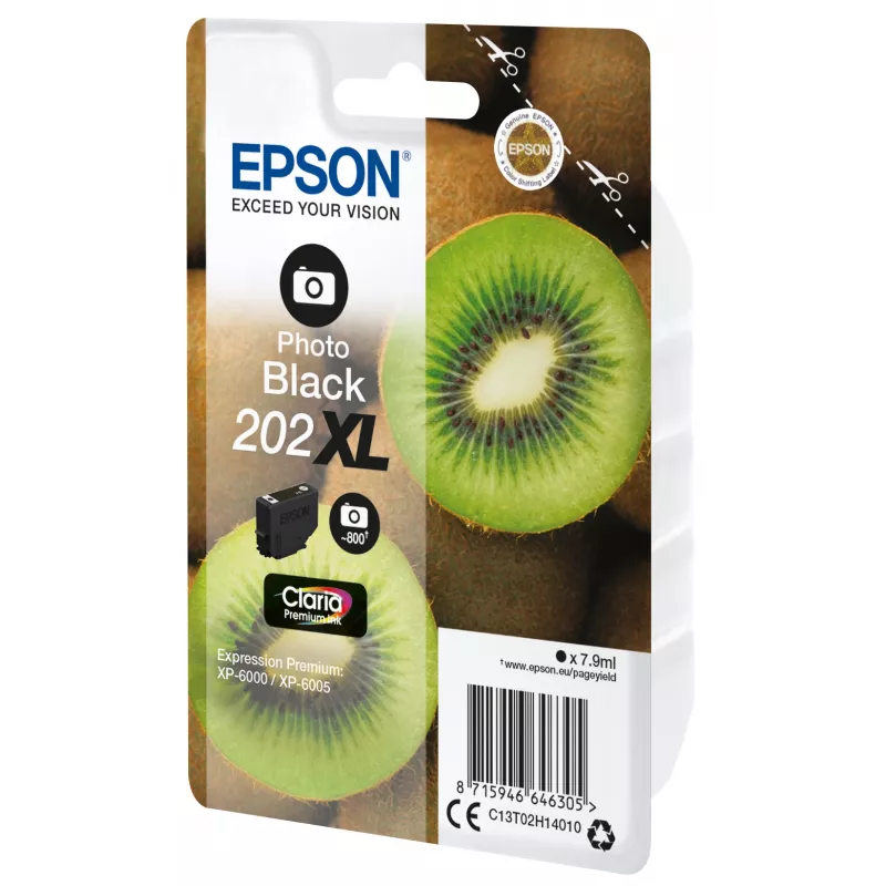 Patrone Epson 202XL für Expression Premium XP-6000 Schwarz