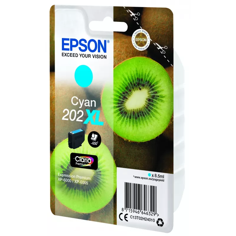 Cartridge Epson 202XL für Expression Premium XP-6000 Cyan