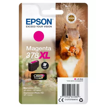 EPSON Singlepack Cyan 378XL Squirrel Clara Photo HD Tintenpatrone
