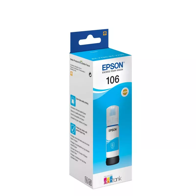 Epson EcoTank 106 Cyan Tintenflasche