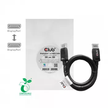 CLUB3D DisplayPort 1.4 HBR3 Kabel 1m/3,28ft Stecker/Stecker 8K60Hz