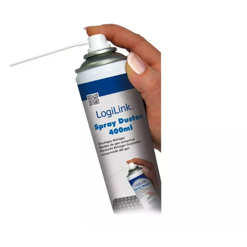 Druckluftspray LOGILINK 072074 — für Elektronik und Tastaturen, kompakte Dose