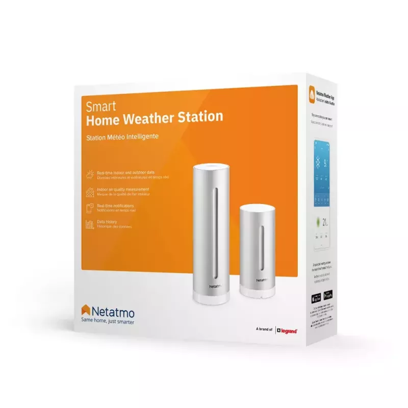 Netatmo NWS01-EC digitale Wetterstation Aluminium Batterie/USB Wi-Fi