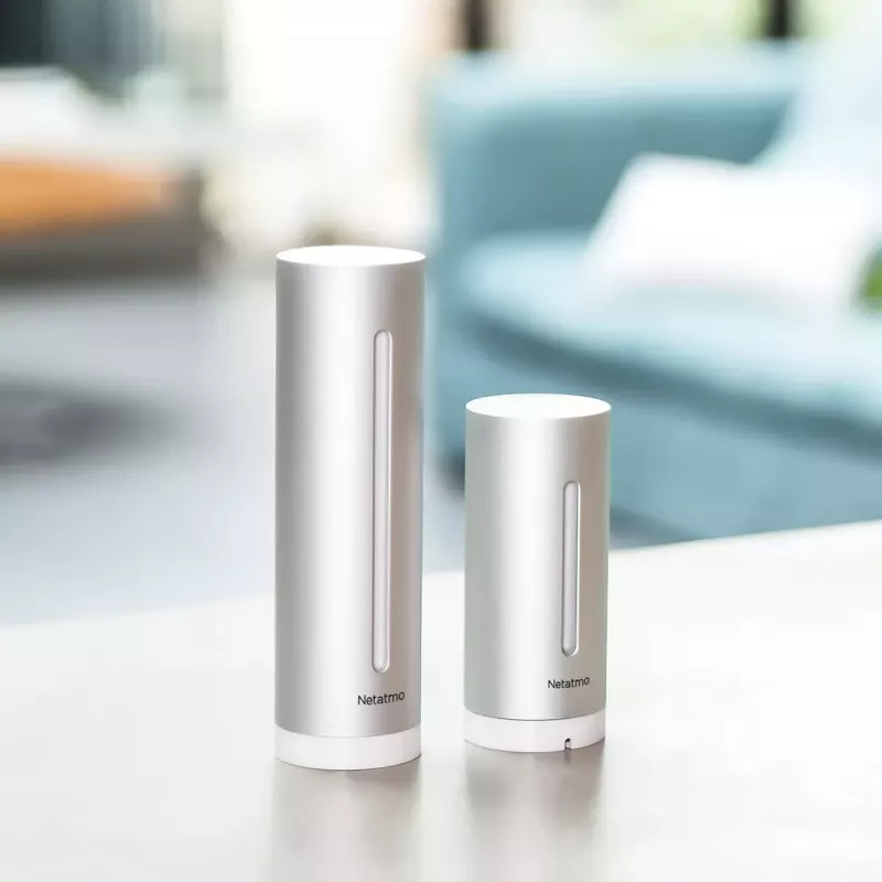 Netatmo NWS01-EC digitale Wetterstation Aluminium Batterie/USB Wi-Fi