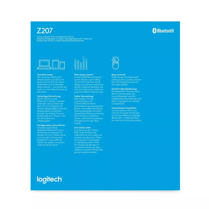 Lautsprecher Logitech Wireless Bluetooth Schwarz 980-001295