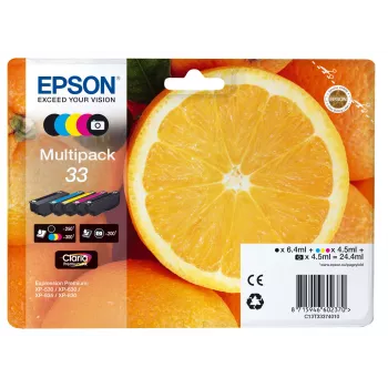 Epson Oranges Multipack 5-Farben 33 Claria Premium Ink