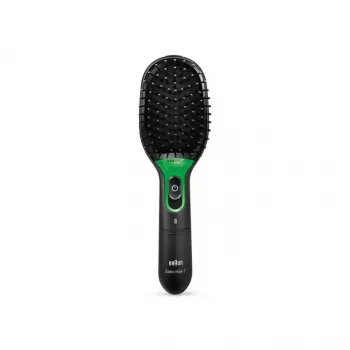 Paddle-Haarbürste BRAUN BR710 für Erwachsene, schwarz und grün, 175 g