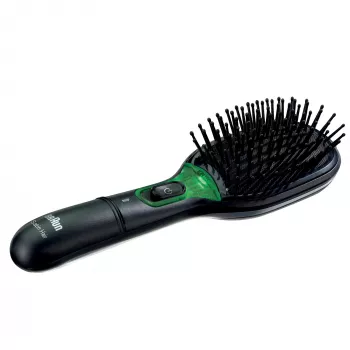 Paddle-Haarbürste BRAUN BR710 für Erwachsene, schwarz und grün, 175 g