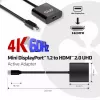 Aktiver Adapter CLUB3D Mini DisplayPort 1.2 auf HDMI 2.0 UHD