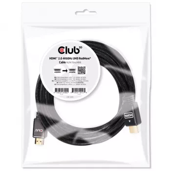 CLUB3D HDMI 2.0 4K60Hz RedMere Kabel 15m/49,2ft