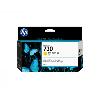 HP 730 130-ml Gelb DesignJet Tintenpatrone, HP DesignJet T1700 Druckerserie, Thermo-Tintenstrahldruck, Gelb, Singapur, 202 mm, 129 mm