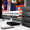 CLUB3D HDMI™ 2.0 UHD 4K60Hz SwitchBox 4 Ports mit IR-Fernbedienung