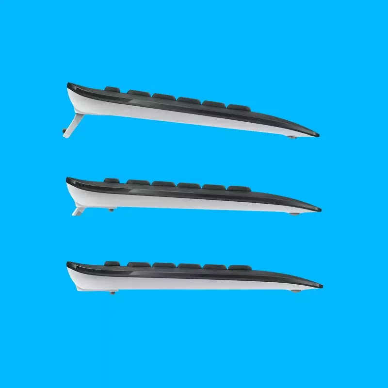 Kabelloses Tastatur- und Maus-Set Logitech MK540 Advanced – Full-Size-QWERTZ-Tastatur, USB-Empfänger, US-Layout, ergonomische Maus, Schwarz/Weiß