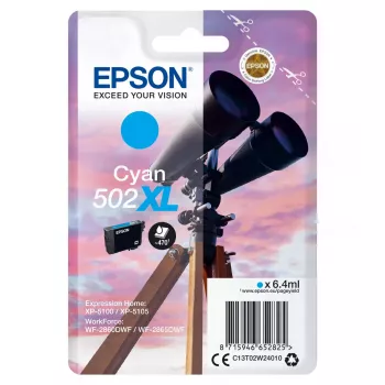 Patrone Epson 502XL Cyan 470 Seiten
