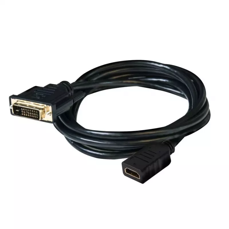 CLUB3D DVI auf HDMI 1.4 Kabel M/F 2m/6,56ft bidirektional