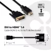 CLUB3D DVI auf HDMI 1.4 Kabel M/M 2m/6,56ft bidirektional