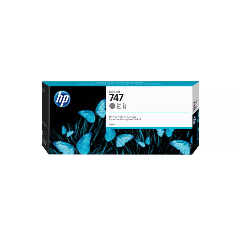 HP 747 300-ml Graue DesignJet Druckerpatrone