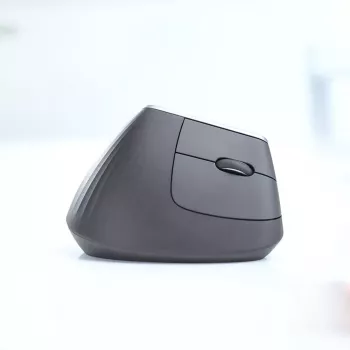 Ergonomische kabellose Maus Logitech MX Vertical, MX Vertical, 4000 DPI, RF Wireless + Bluetooth, rechtshändig, Graphit, Bürogebrauch