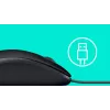 Maus Logitech B110 Silent Kabelgebunden USB Schwarz