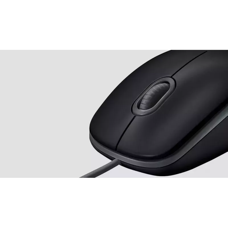 Maus Logitech B110 Silent Kabelgebunden USB Schwarz