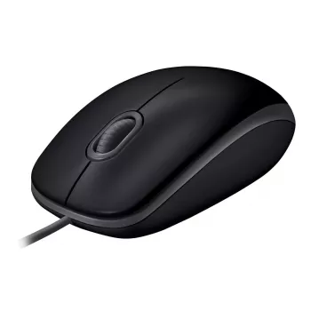 Maus Logitech B110 Silent Kabelgebunden USB Schwarz
