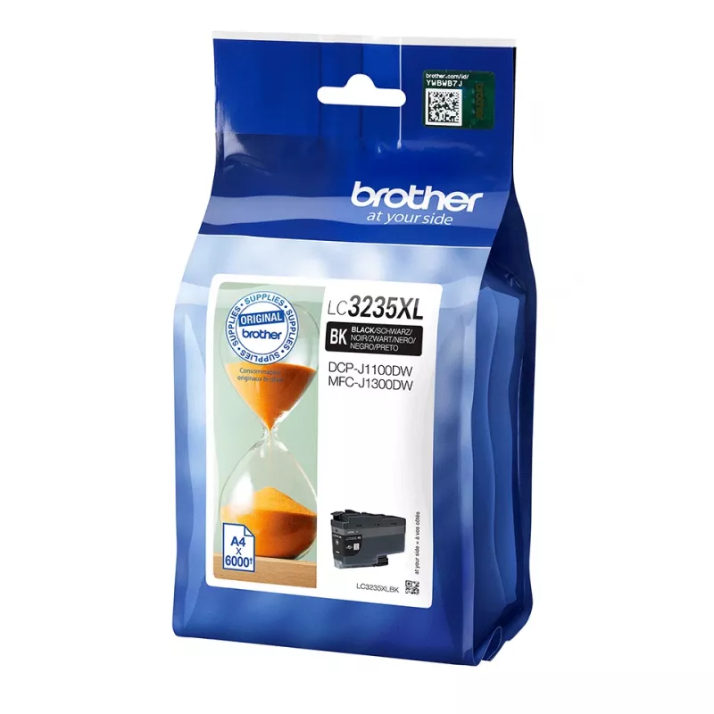 Brother LC3235XLBK Tintenpatrone, 1 Stk., Original, Hohe (XL) Reichweite, Schwarz